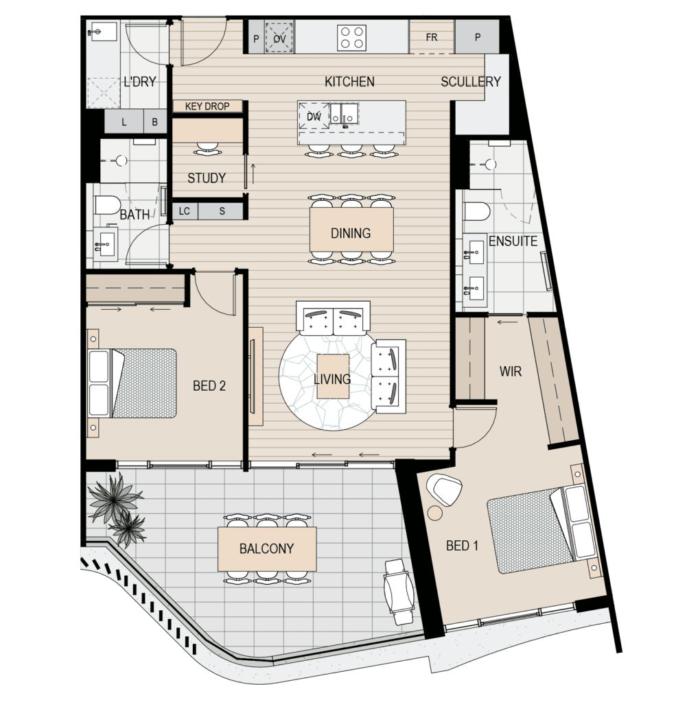 Apartment floorplan 107